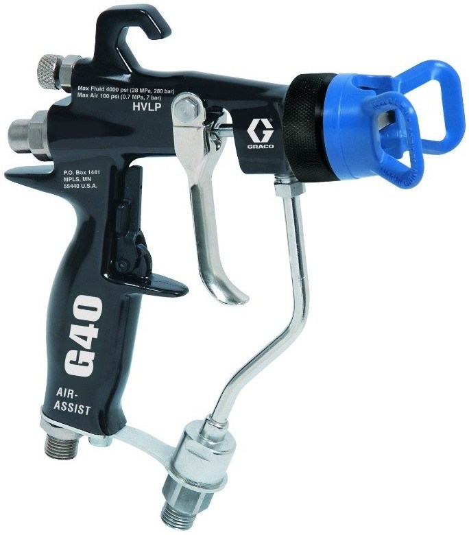 G40 AirMix-pistol med fast munstycke